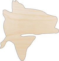 Fish Wood Craft Shape - Laser Cut Baltic Birch Unfinished DIY Wood Art Supplies FSH46 - The Wood Shape Store
