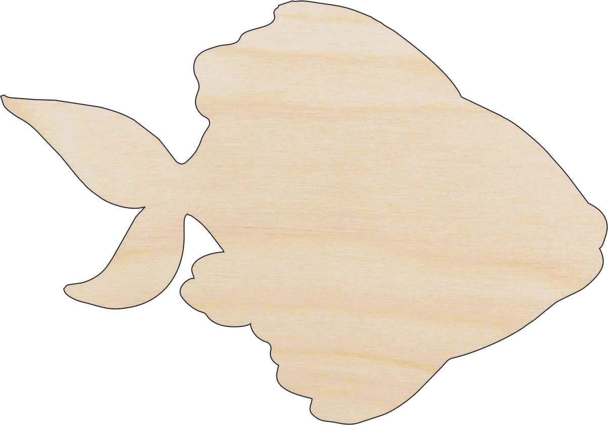 Fish Wood Craft Shape - Laser Cut Baltic Birch Unfinished DIY Wood Art Supplies FSH57 - The Wood Shape Store