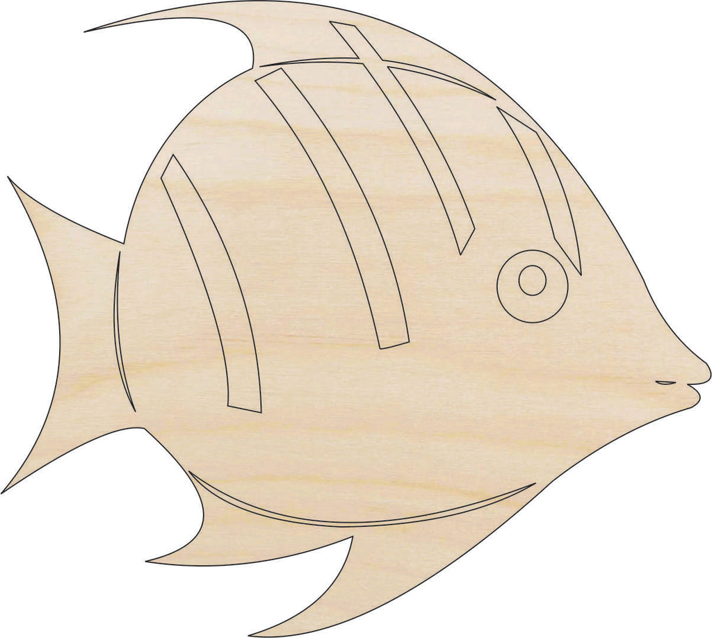 Fish - Laser Cut Out Unfinished Wood Craft Shape FSH5