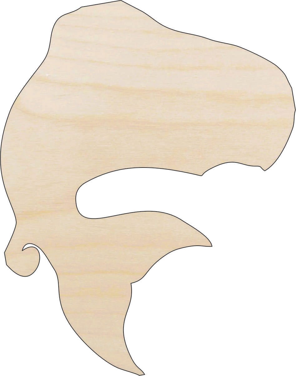 Fish Wood Craft Shape - Laser Cut Baltic Birch Unfinished DIY Wood Art Supplies FSH63 - The Wood Shape Store