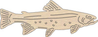 Fish Wood Craft Shape - Laser Cut Baltic Birch Unfinished DIY Wood Art Supplies FSH78 - The Wood Shape Store