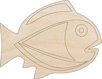 Fish Wood Craft Shape - Laser Cut Baltic Birch Unfinished DIY Wood Art Supplies FSH7 - The Wood Shape Store