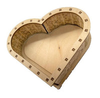 Heart 3D Laser Cut – Baltic Birch Wood Craft Supplies | DIY Wood Kit BOX3 - The Wood Shape Store