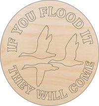 Goose Hunting Wood Craft Shape - Laser Cut Baltic Birch Unfinished DIY Wood Art Supplies HNT19 - The Wood Shape Store