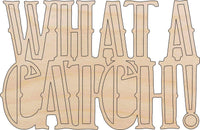 What A Catch Wood Craft Shape - Laser Cut Baltic Birch Unfinished DIY Wood Art Supplies HNT4 - The Wood Shape Store
