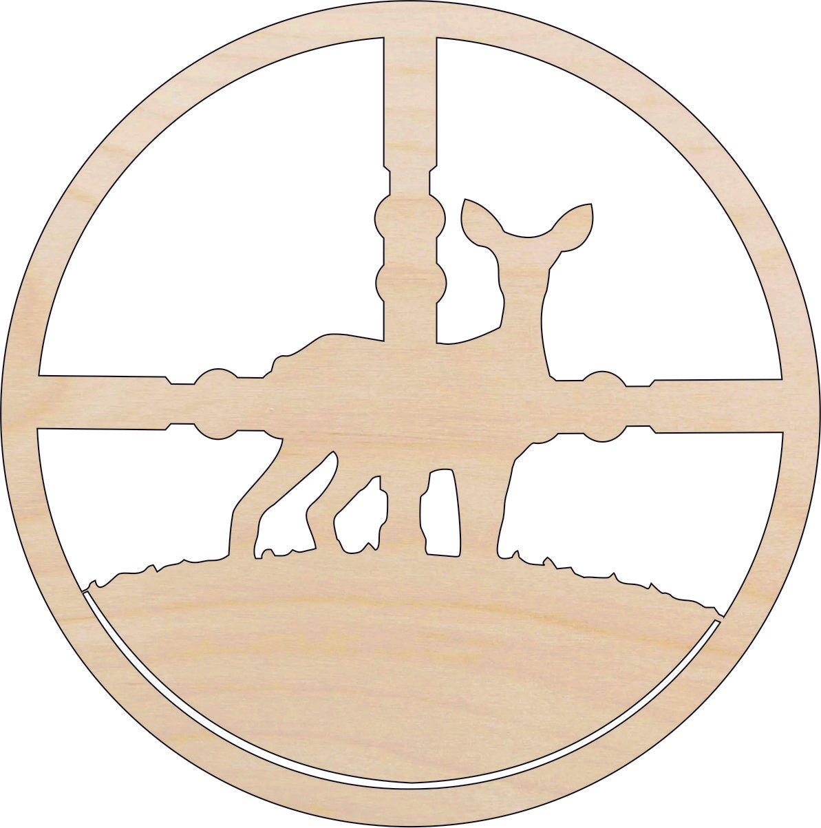 Deer - Laser Cut Out Unfinished Wood Craft Shape HNT7 Deer - Laser Cut Out Unfinished Wood Craft Shape HNT7