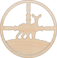 Deer Wood Craft Shape - Laser Cut Baltic Birch Unfinished DIY Wood Art Supplies HNT7 - The Wood Shape Store