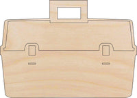 Tackle Box Wood Craft Shape - Laser Cut Baltic Birch Unfinished DIY Wood Art Supplies HNT8 - The Wood Shape Store