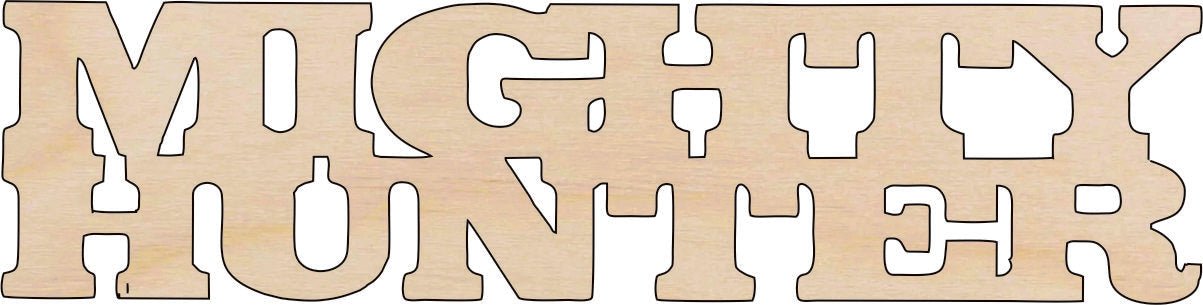 Hunter Wood Craft Shape – Laser Cut Baltic Birch Unfinished DIY Art Supplies HNT9 - The Wood Shape Store