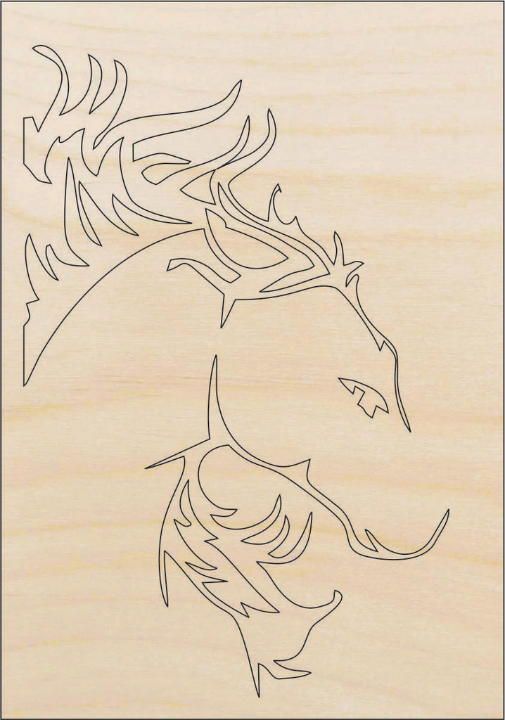 Horse - Laser Cut Out Unfinished Wood Craft Shape HRS12