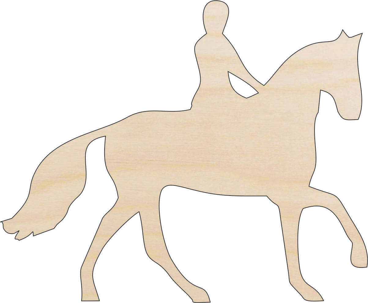 Horse - Laser Cut Out Unfinished Wood Craft Shape HRS27 Horse - Laser Cut Out Unfinished Wood Craft Shape HRS27