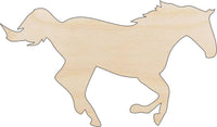 Horse Wood Craft Shape - Laser Cut Baltic Birch Unfinished DIY Wood Art Supplies HRS38 - The Wood Shape Store