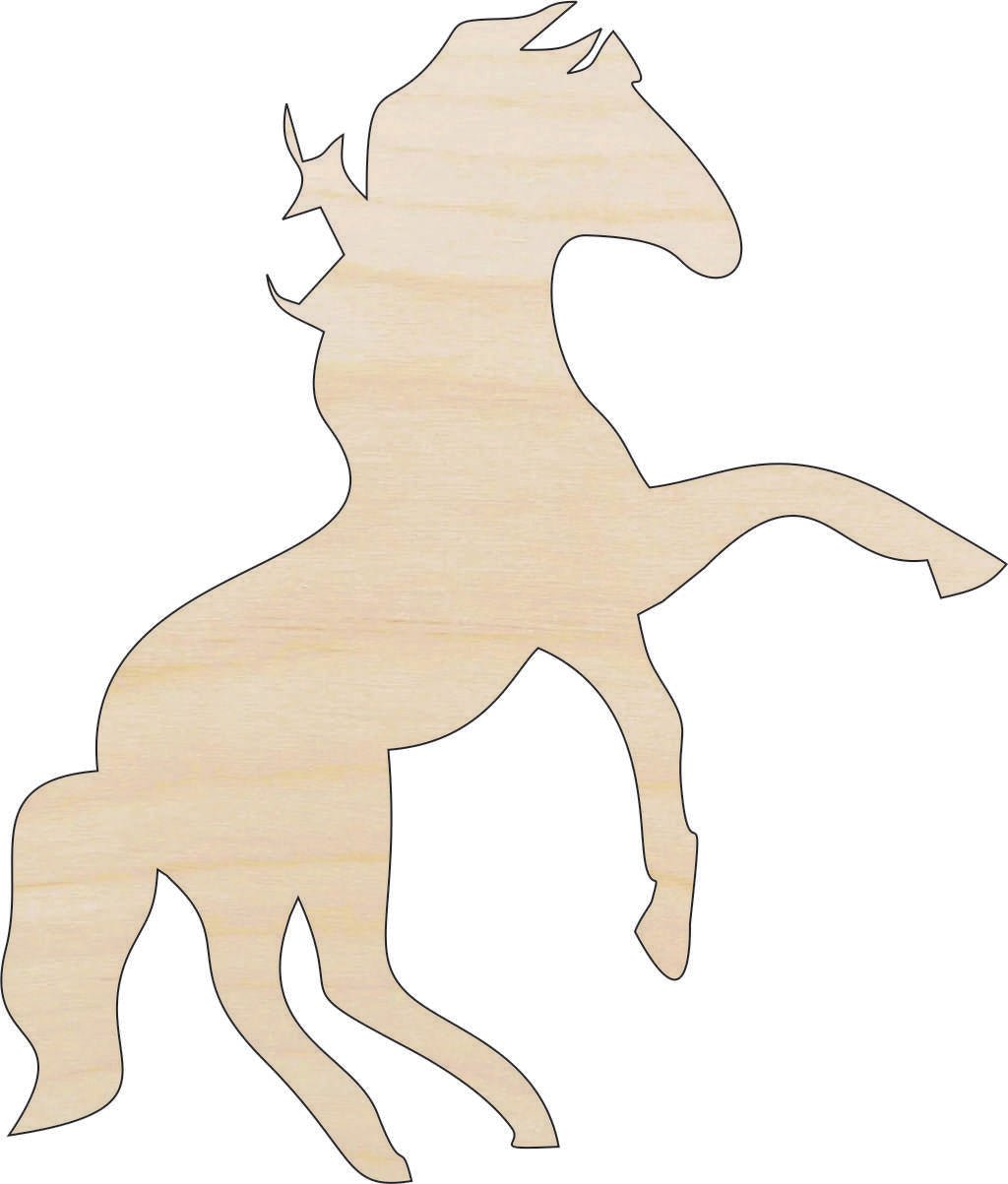 Horse Wood Craft Shape - Laser Cut Baltic Birch Unfinished DIY Wood Art Supplies HRS41 - The Wood Shape Store