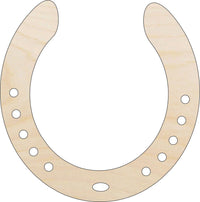 Horseshoe Wood Craft Shape - Laser Cut Baltic Birch Unfinished DIY Wood Art Supplies HRS45 - The Wood Shape Store