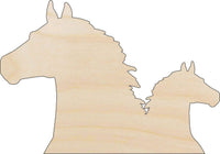 Horse Wood Craft Shape - Laser Cut Baltic Birch Unfinished DIY Wood Art Supplies HRS46 - The Wood Shape Store