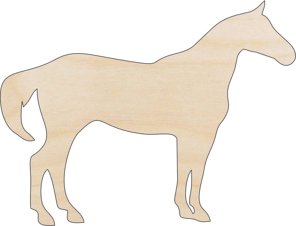 Horse - Laser Cut Out Unfinished Wood Craft Shape HRS50