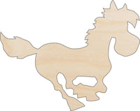 Horse Wood Craft Shape - Laser Cut Baltic Birch Unfinished DIY Wood Art Supplies HRS51 - The Wood Shape Store