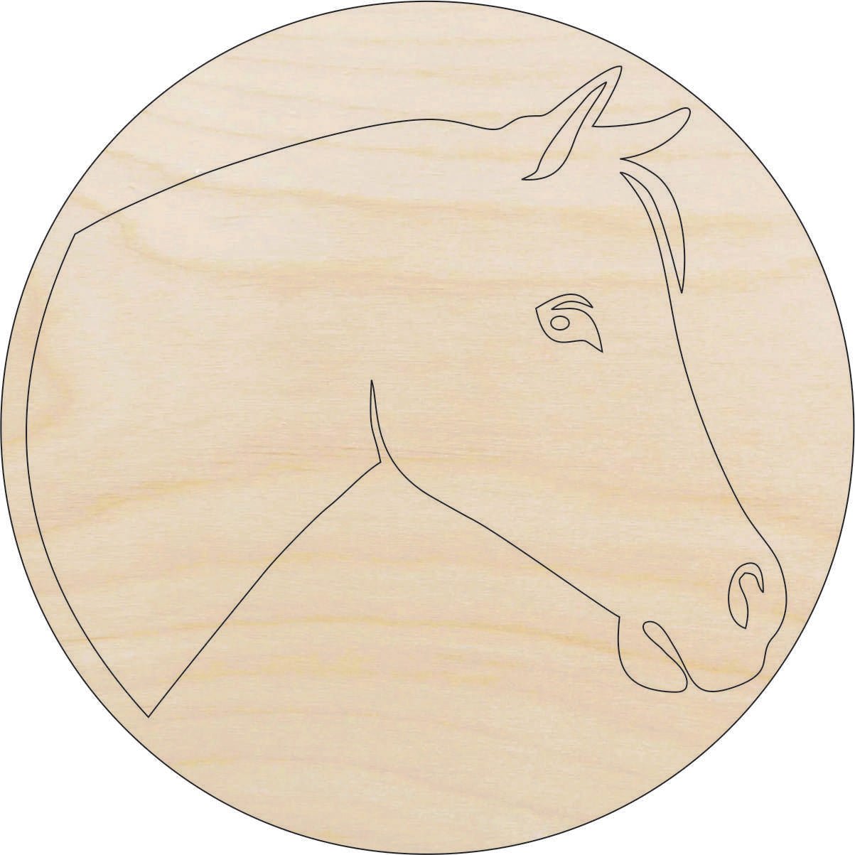 Horse Wood Craft Shape - Laser Cut Baltic Birch Unfinished DIY Wood Art Supplies HRS57 - The Wood Shape Store