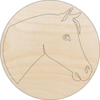 Horse Wood Craft Shape - Laser Cut Baltic Birch Unfinished DIY Wood Art Supplies HRS57 - The Wood Shape Store