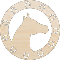 Horse Wood Craft Shape - Laser Cut Baltic Birch Unfinished DIY Wood Art Supplies HRS68 - The Wood Shape Store