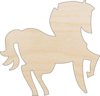 Horse Wood Craft Shape - Laser Cut Baltic Birch Unfinished DIY Wood Art Supplies HRS75 - The Wood Shape Store
