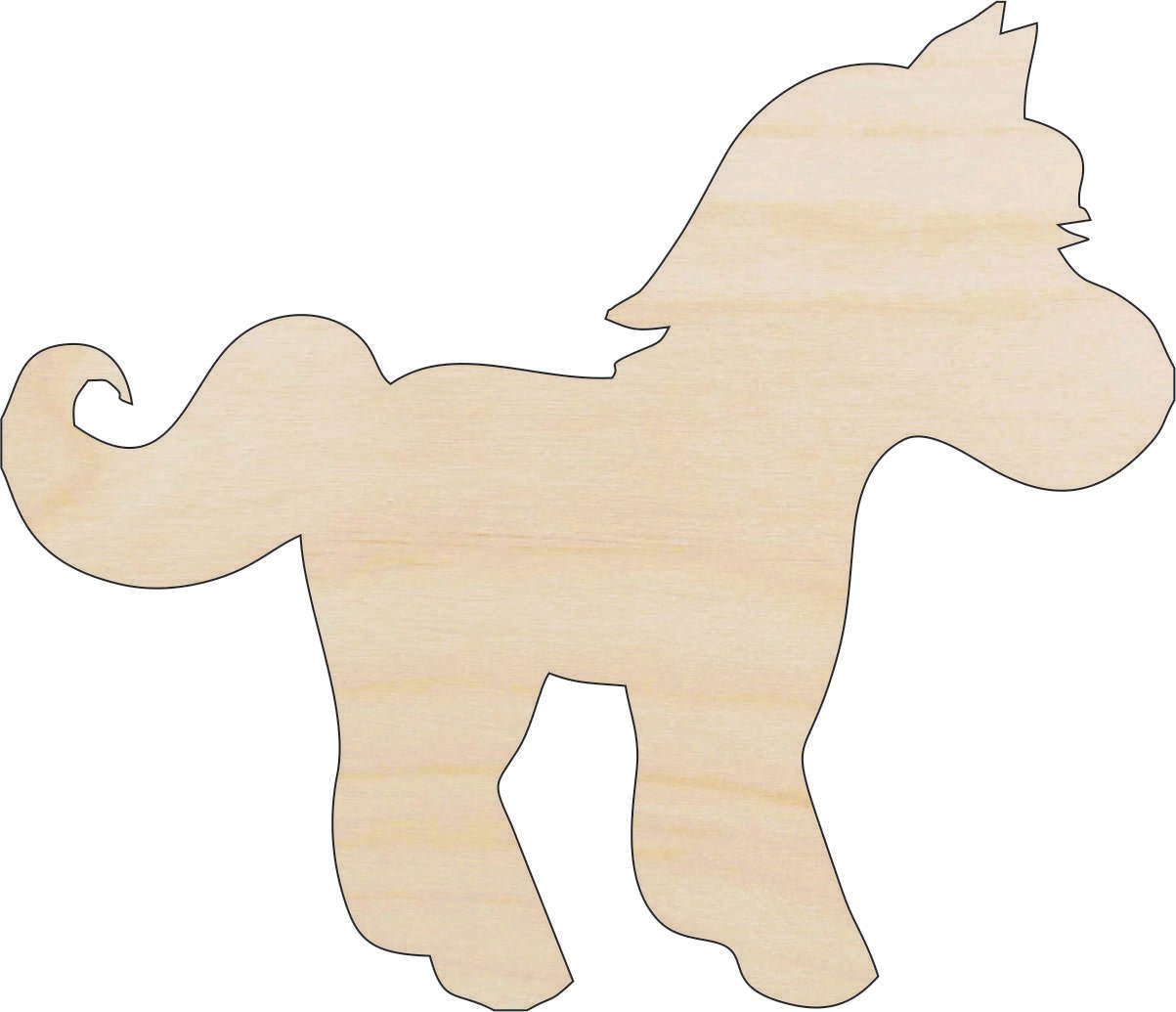 Horse Wood Craft Shape - Laser Cut Baltic Birch Unfinished DIY Wood Art Supplies HRS76 - The Wood Shape Store