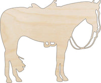 Horse Wood Craft Shape - Laser Cut Baltic Birch Unfinished DIY Wood Art Supplies HRS77 - The Wood Shape Store