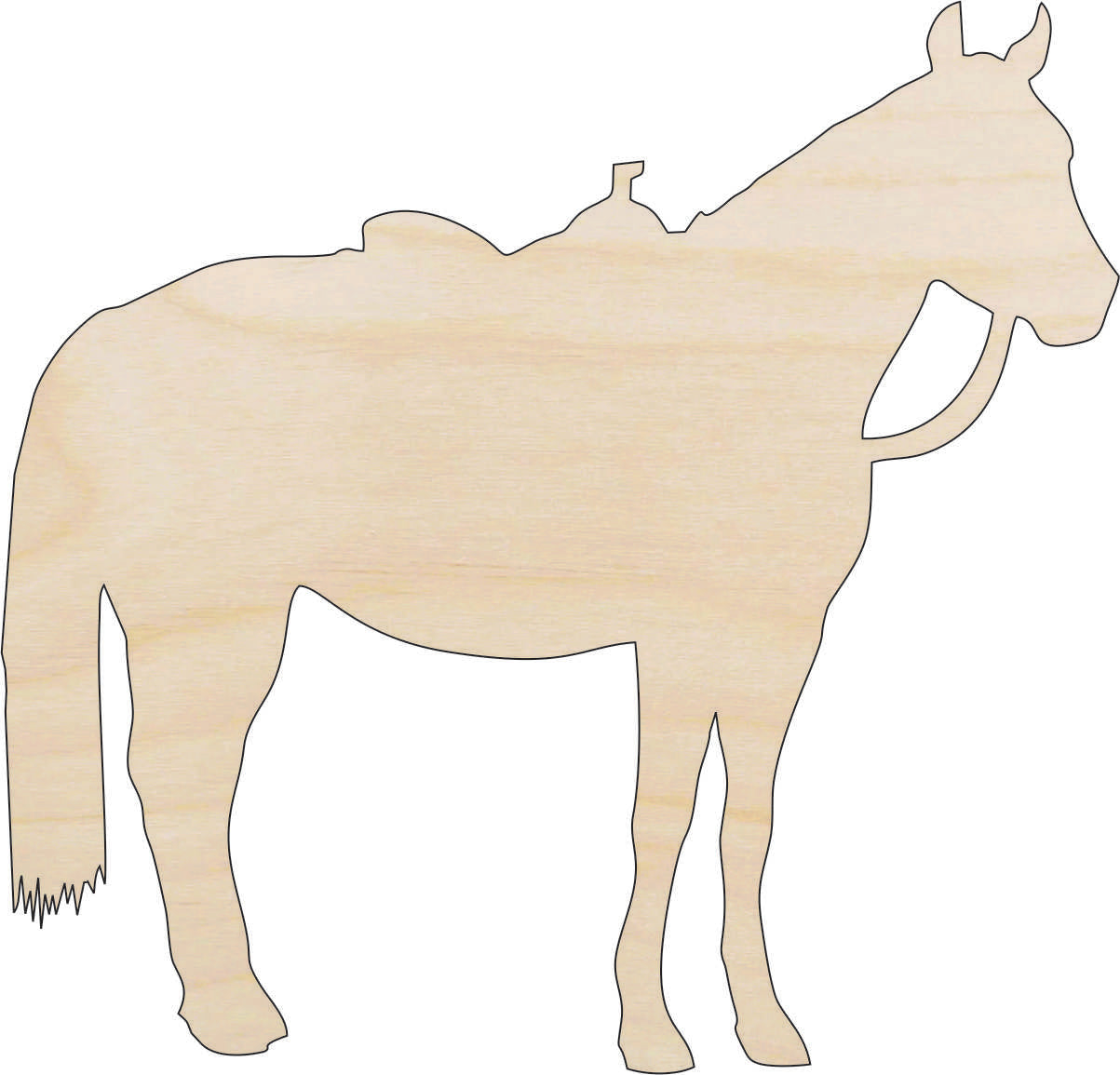 Horse - Laser Cut Out Unfinished Wood Craft Shape HRS78 Horse - Laser Cut Out Unfinished Wood Craft Shape HRS78