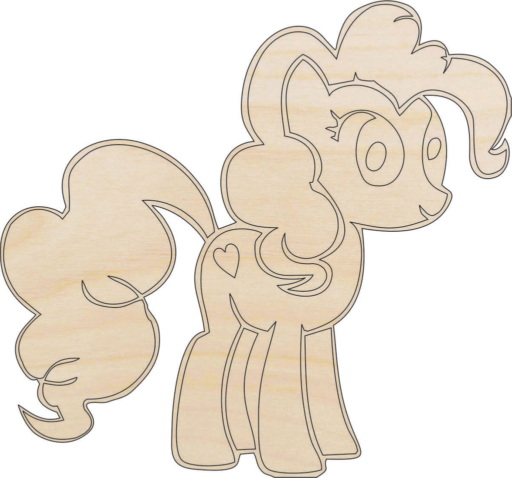 Horse - Laser Cut Out Unfinished Wood Craft Shape HRS7