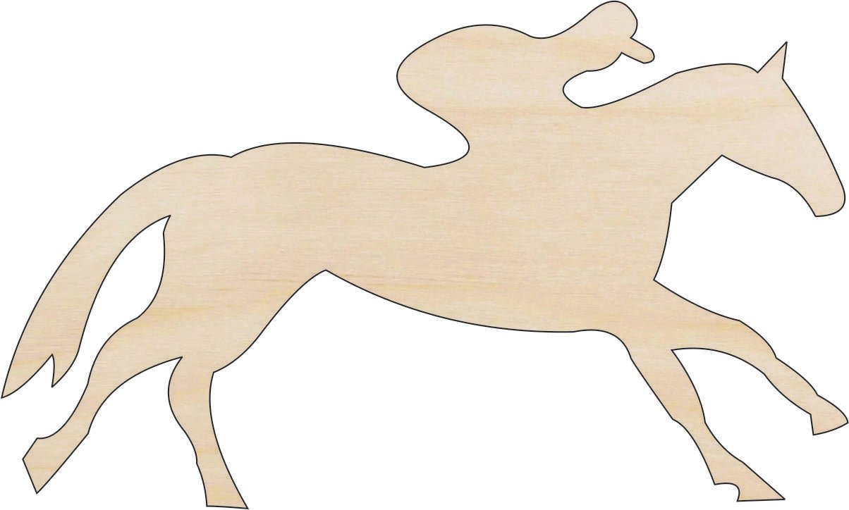 Horse Wood Craft Shape - Laser Cut Baltic Birch Unfinished DIY Wood Art Supplies HRS82 - The Wood Shape Store