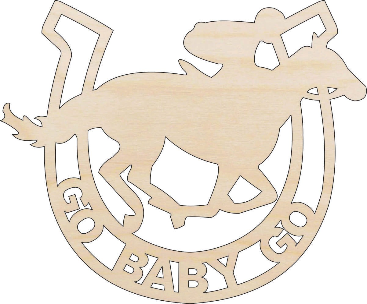 Horse Sign Wood Craft Shape - Laser Cut Baltic Birch Unfinished DIY Wood Art Supplies HRS86 - The Wood Shape Store