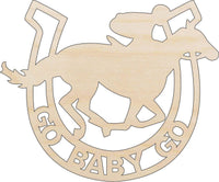 Horse Sign Wood Craft Shape - Laser Cut Baltic Birch Unfinished DIY Wood Art Supplies HRS86 - The Wood Shape Store