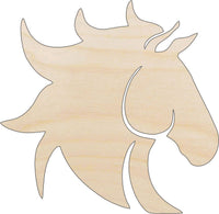 Horse Wood Craft Shape - Laser Cut Baltic Birch Unfinished DIY Wood Art Supplies HRS89 - The Wood Shape Store