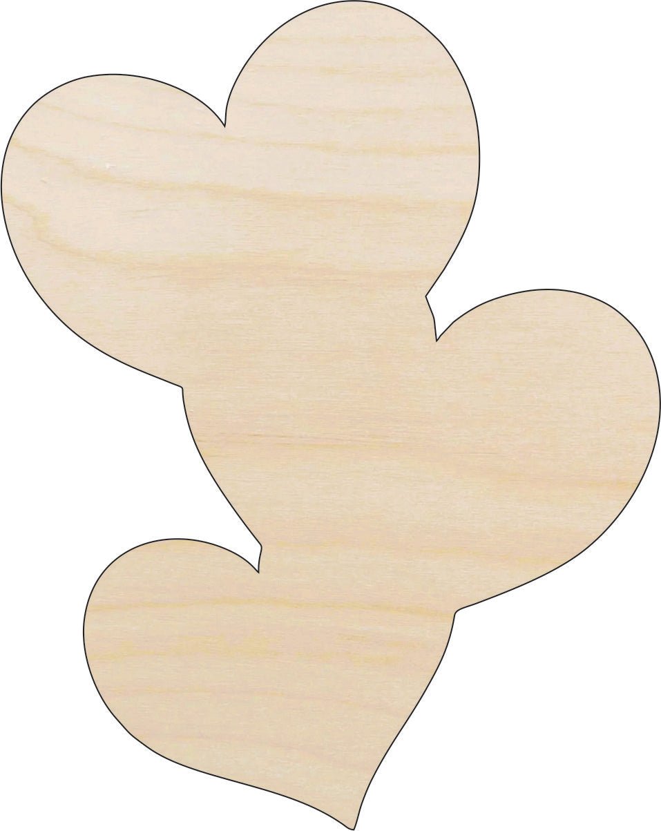 Heart Wood Craft Shape - Laser Cut Baltic Birch Unfinished DIY Wood Art Supplies HRT10 - The Wood Shape Store