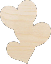 Heart Wood Craft Shape - Laser Cut Baltic Birch Unfinished DIY Wood Art Supplies HRT10 - The Wood Shape Store