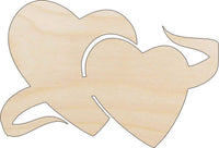 Heart Wood Craft Shape - Laser Cut Baltic Birch Unfinished DIY Wood Art Supplies HRT11 - The Wood Shape Store
