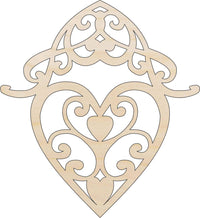 Heart Wood Craft Shape - Laser Cut Baltic Birch Unfinished DIY Wood Art Supplies HRT18 - The Wood Shape Store