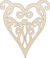 Heart Wood Craft Shape - Laser Cut Baltic Birch Unfinished DIY Wood Art Supplies HRT1 - The Wood Shape Store