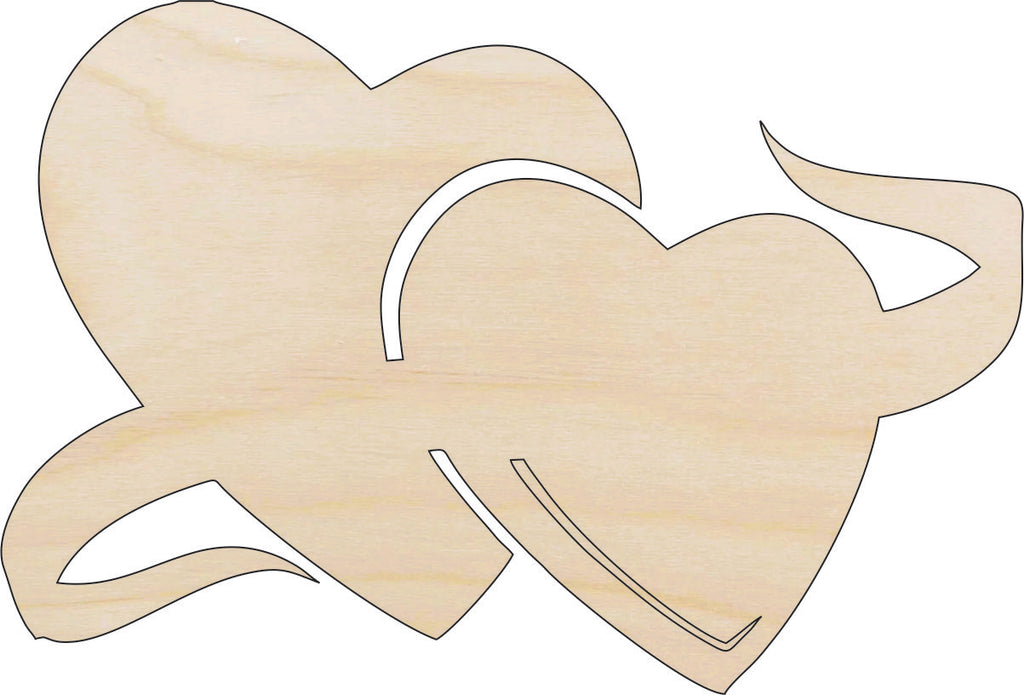 Heart - Laser Cut Out Unfinished Wood Craft Shape HRT5