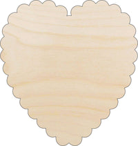 Heart Wood Craft Shape - Laser Cut Baltic Birch Unfinished DIY Wood Art Supplies HRT9 - The Wood Shape Store
