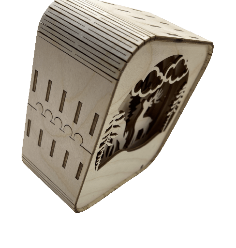 Deer 3D Laser Cut – Baltic Birch Wood Craft Supplies | DIY Wood Kit BOX4 - The Wood Shape Store