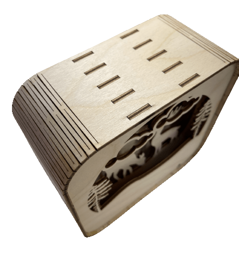 Deer 3D Laser Cut – Baltic Birch Wood Craft Supplies | DIY Wood Kit BOX4 - The Wood Shape Store