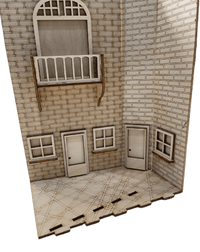 3D City Street Book Nook Laser Cut Out Unfinished Wood NOOK1 - The Wood Shape Store