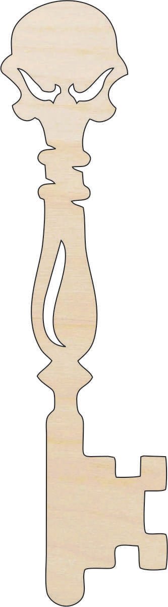 Key Wood Craft Shape - Laser Cut Baltic Birch Unfinished DIY Wood Art Supplies KEY11 - The Wood Shape Store
