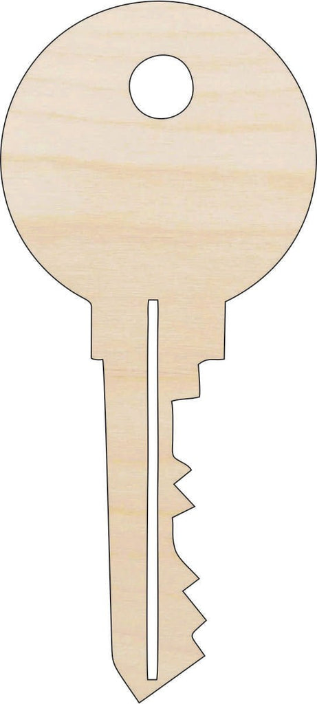 Wood Key Shape Key - Laser Cut Out Unfinished Wood Craft Shape KEY14 – The Wood Shape ...