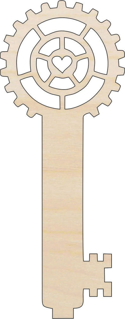Wood Key Shape Key - Laser Cut Out Unfinished Wood Craft Shape KEY16 – The Wood Shape ...