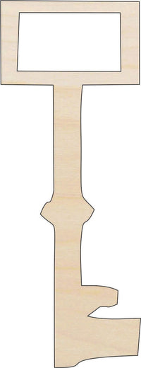 Key Wood Craft Shape - Laser Cut Baltic Birch Unfinished DIY Wood Art Supplies KEY29 - The Wood Shape Store