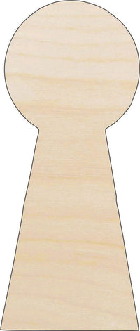 Key Wood Craft Shape - Laser Cut Baltic Birch Unfinished DIY Wood Art Supplies KEY34 - The Wood Shape Store