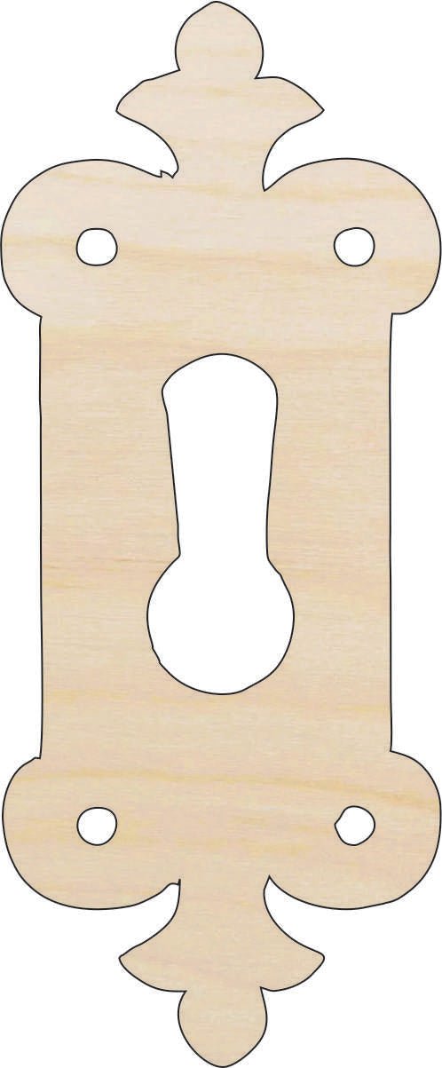 Key Wood Craft Shape - Laser Cut Baltic Birch Unfinished DIY Wood Art Supplies KEY6 - The Wood Shape Store