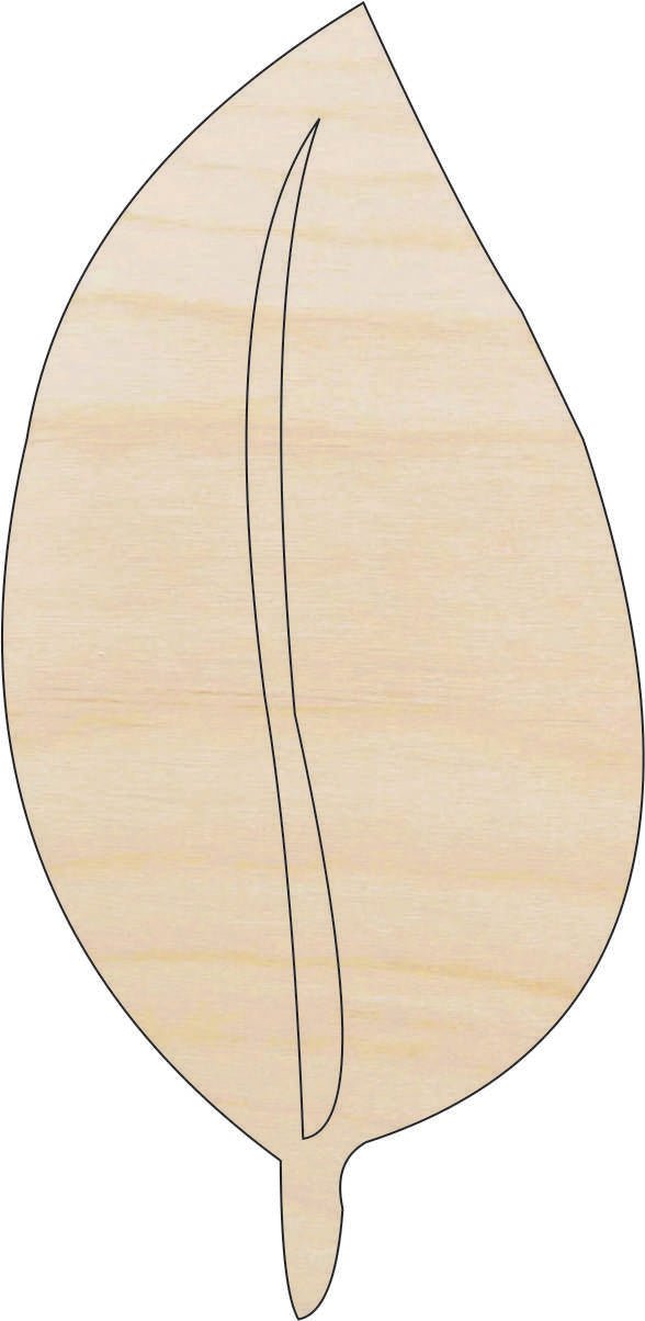Leaf Wood Craft Shape - Laser Cut Baltic Birch Unfinished DIY Wood Art Supplies LEF14 - The Wood Shape Store